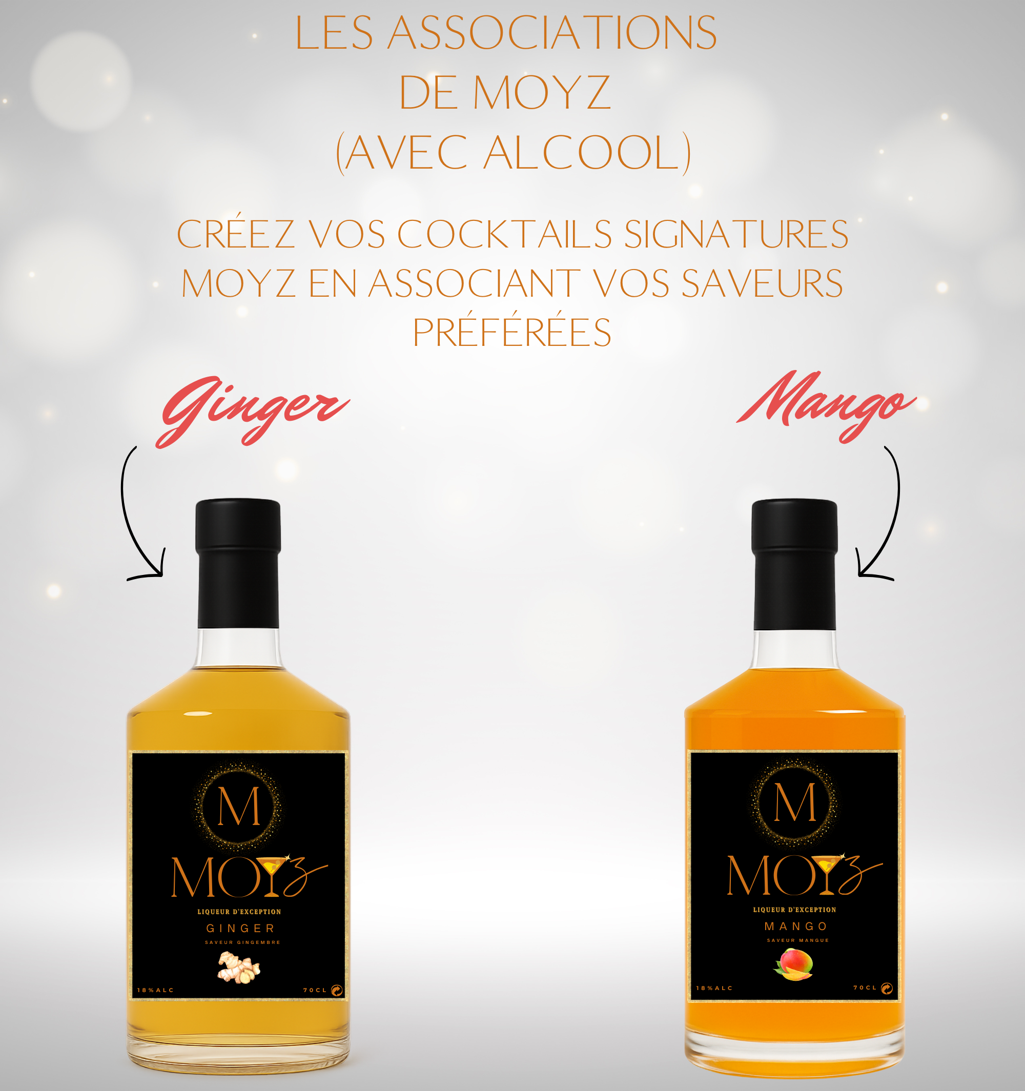 Mix & Match by MOYZ - GINGER & MANGO // Liqueur de Gingembre et Liqueur de Mangue
